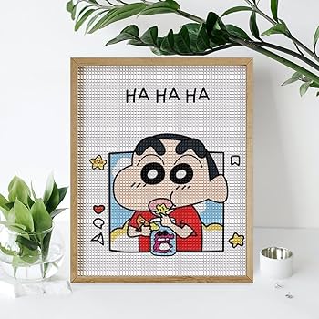 Amazon.co.jp: Diamond Art, Crayon Shin-chan, 5D Diamond Art